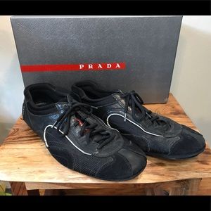 Men’s Black Prada Trainers Size 7 1/2 ☀️